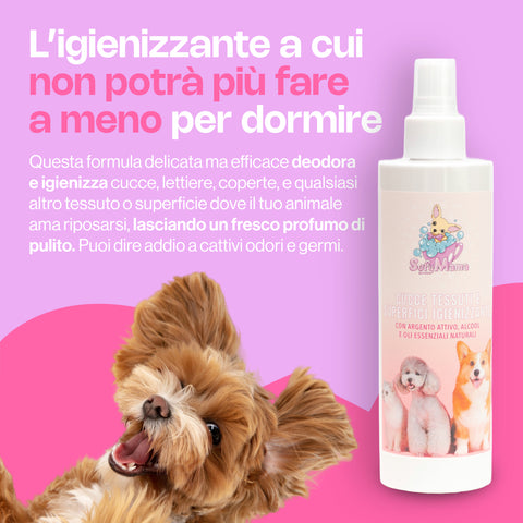 Spray igienizzante cucce e tessuti Sofy Mama 250ml